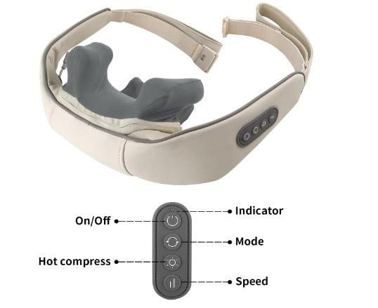 Massajador 5D de pescoço e ombros