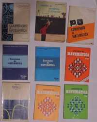 Livros Escolares Matemática anos 1964 a 1994, Vários Níveis de Ensino