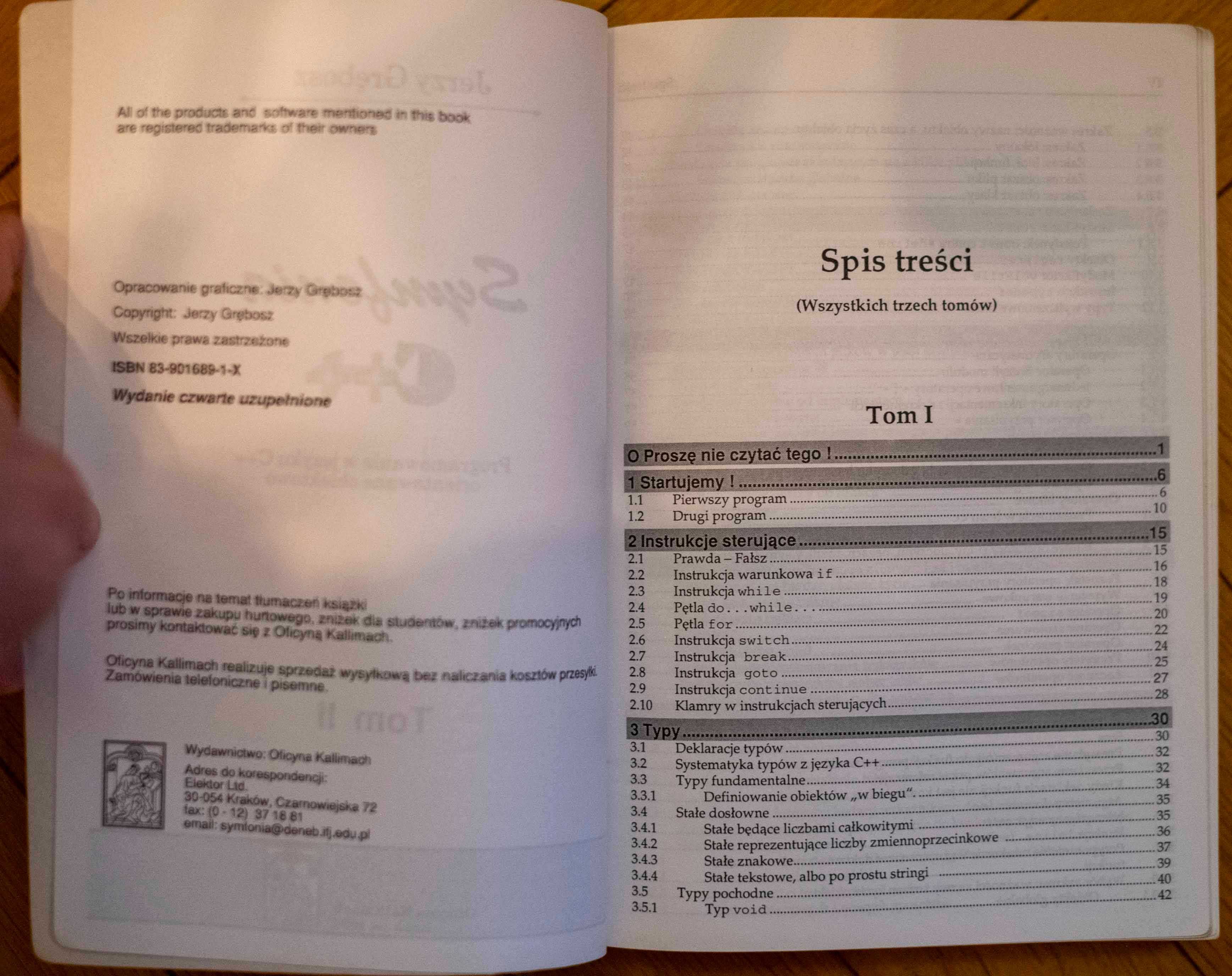 Symfonia C++ Standard – Jerzy Grębosz, Oficyna Kallimach, 2008 Tom 2