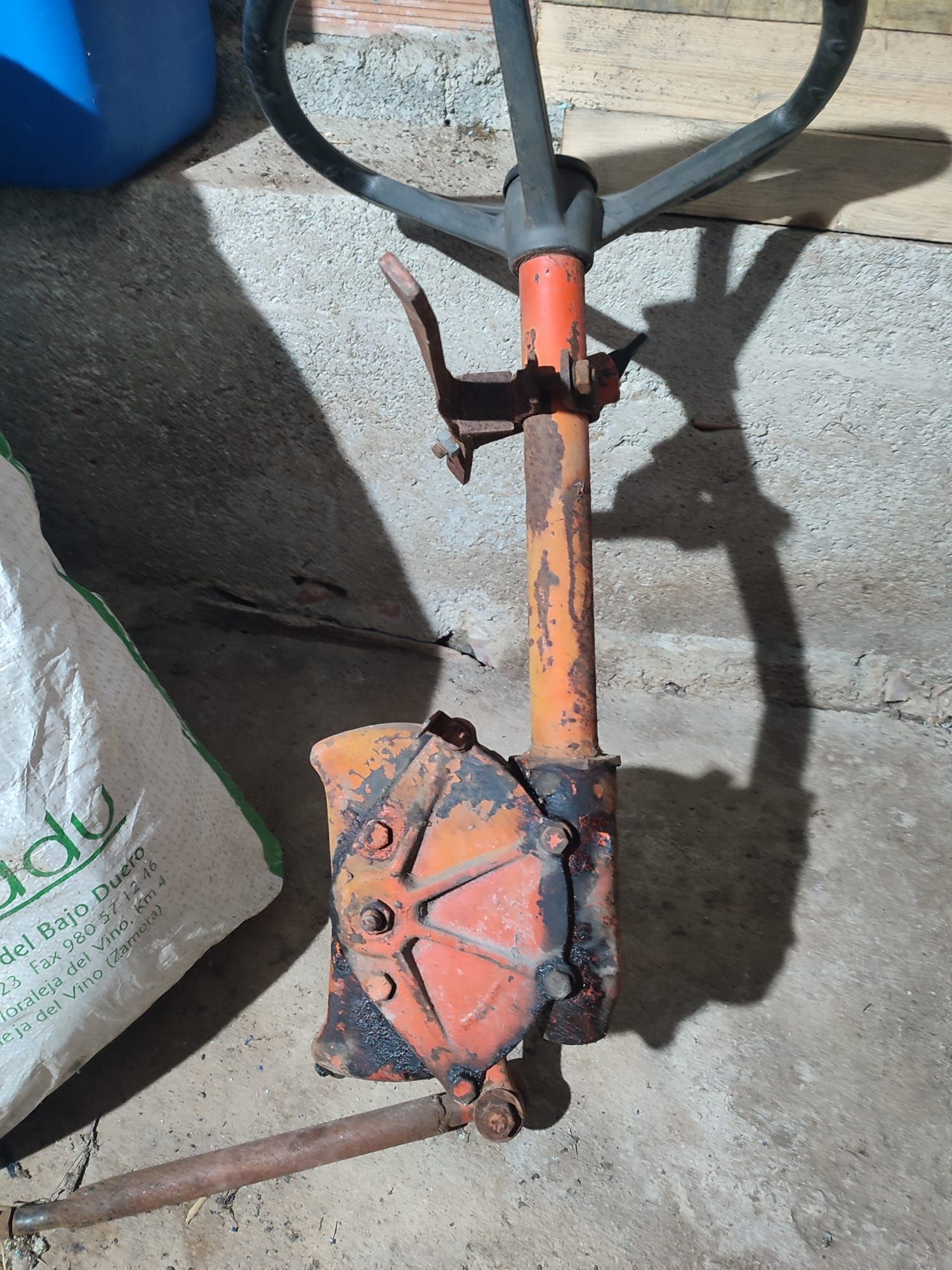 Caixa direção para motocultivador
