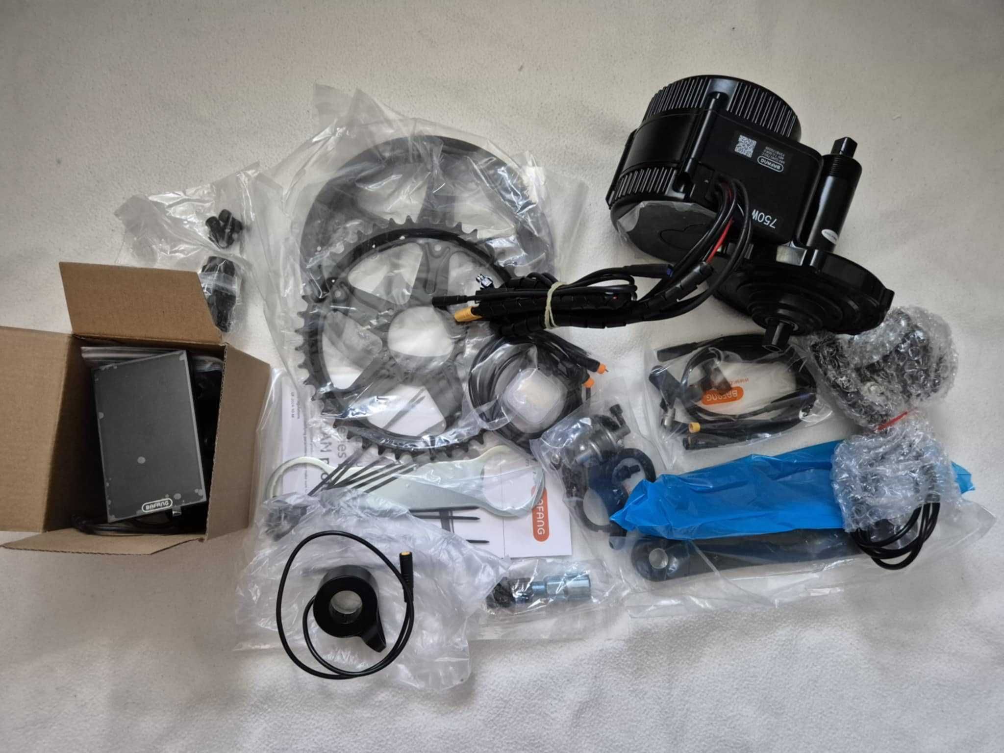 Bafang BBS02B 48V 750W silnik zestaw do konwersji roweru elektrycznego