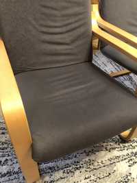 Fotele typu Finka w kolrze ciemno szarym