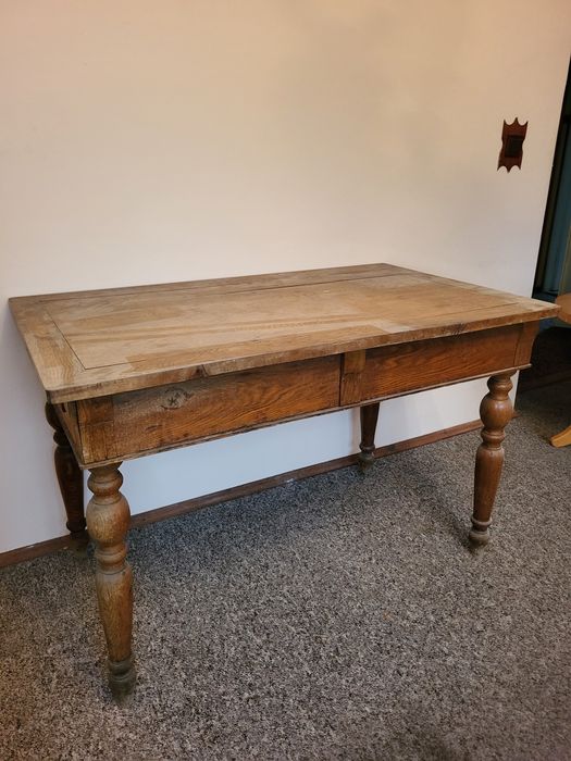 Stół dębowy, biesiadny, wiejski, retro, vintage