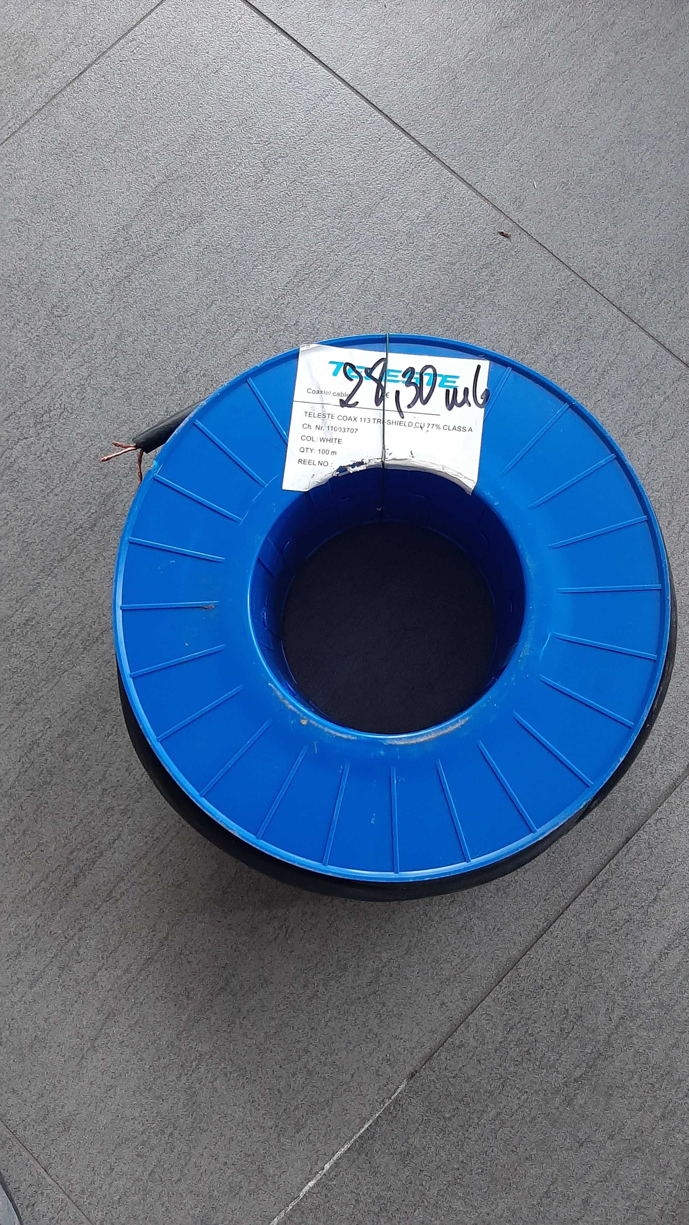 Kabel siłowy linka-giętka 28mb 3x2,5 plus gniazdo, wtyk siła 32A