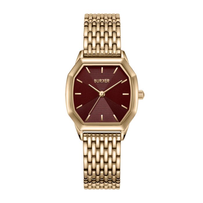 Годинник Burker Julia gold burgundy