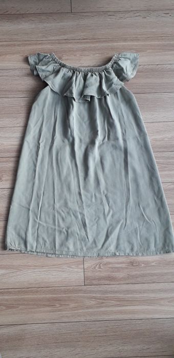 Letnia sukienka w kolorze khaki rozmiar S