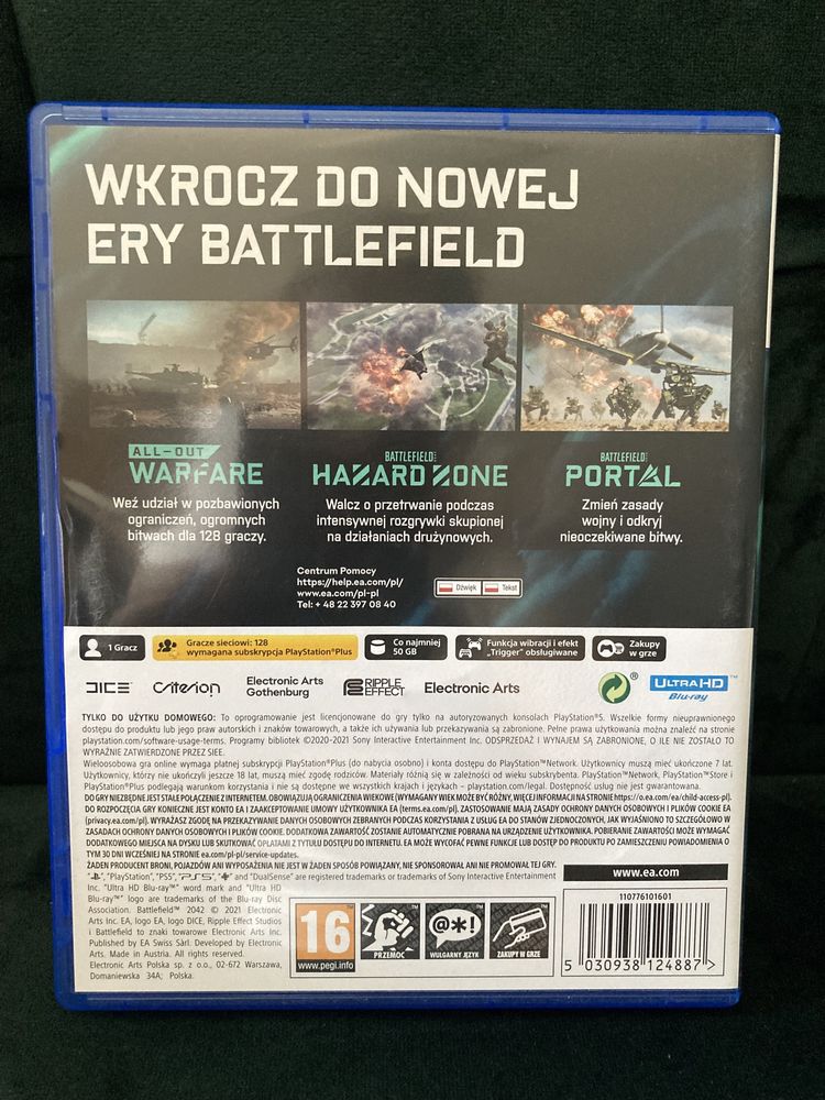 Ps5 Battlefield 2042 Polska Wersja stan jak nowa