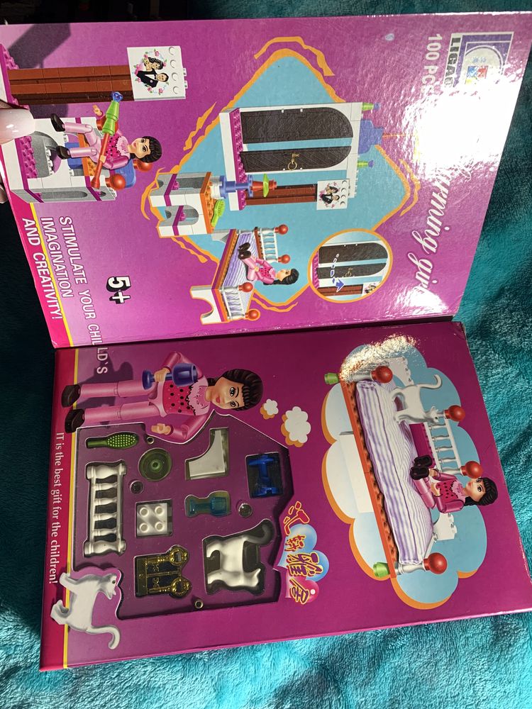 Klocki LIGAO jak LEGO CUDNY zestaw z kotkiem jedyny