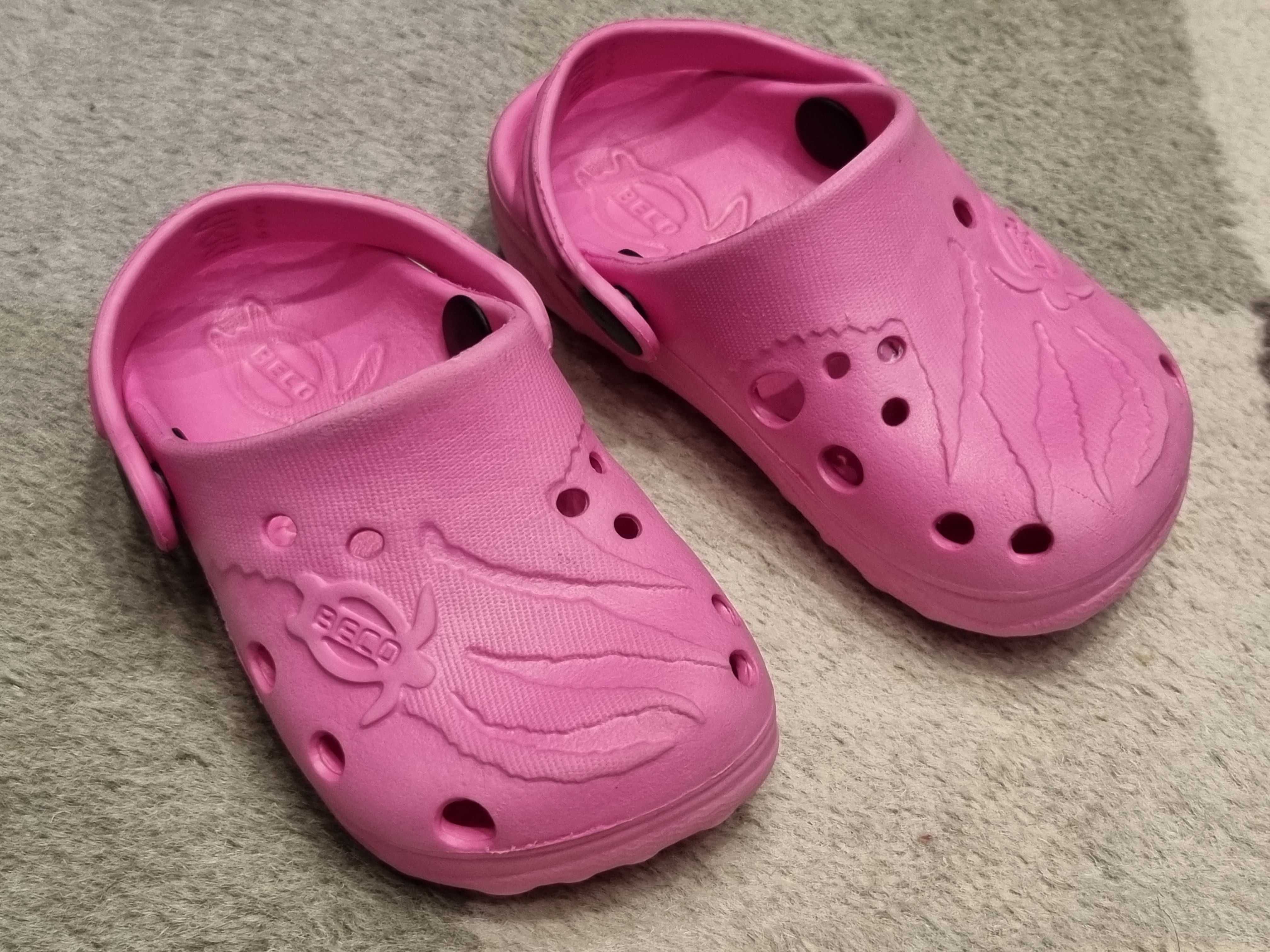 Klapki clogi na basen dziecięce BECO 24 jak Crocsy Crocs