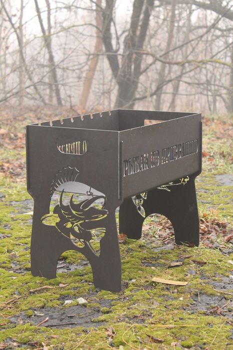 Мангал розбірний 8 шампурів з оригінальним гравіюванням Легенда