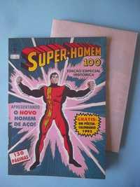 Super-Homem Nº 100 , com brinde (poster / calendário gigante).