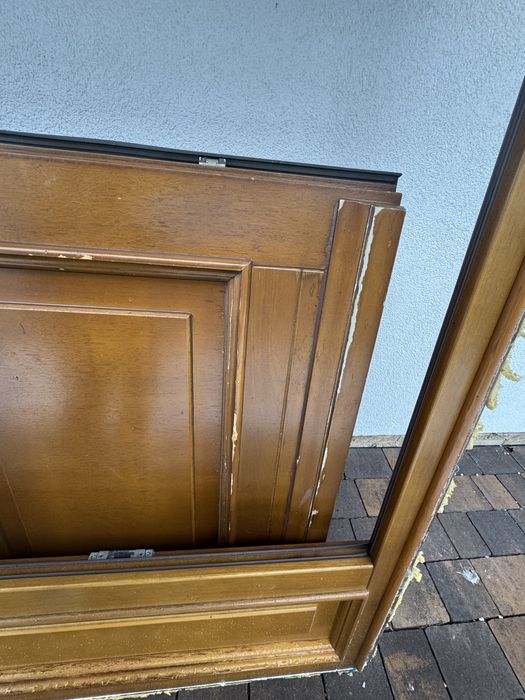 Drzwi mahoniowe duże zewnętrzne