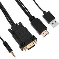 Cabos (C5, C7, C13, C14; HDMI; Jack; RCA; S-Video; SCART; VGA; USB)