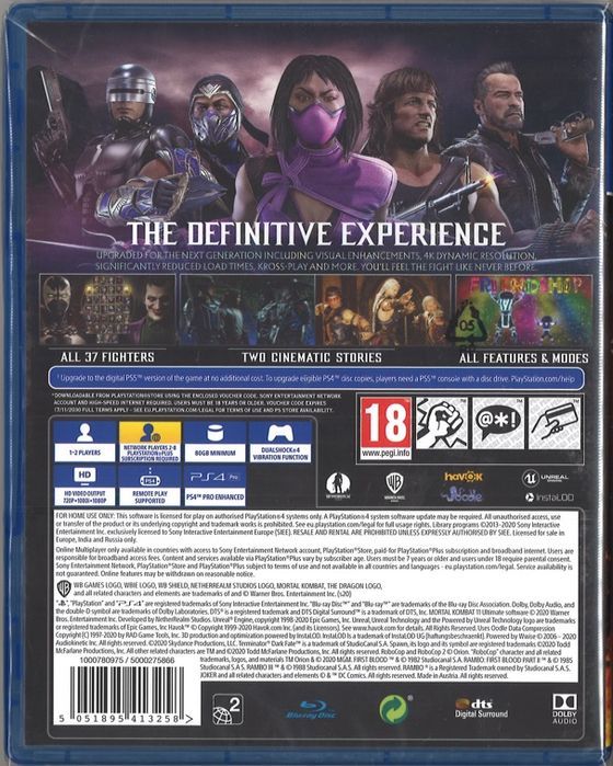 Mortal Kombat 11 Ultimate Edition PL/EN (PS4) Gra nowa w folii