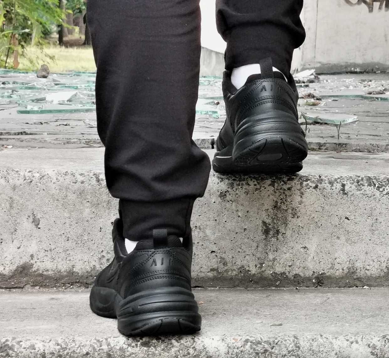 Кроссовки Nike Monarch ТЕРМО Мужские Зимние Найки Чёрные