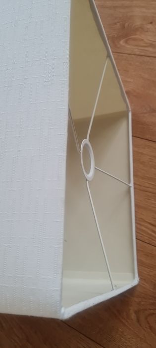 Klosz lampa kwadrat ecru