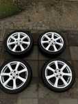 OKAZJA!! Koła alufelgi 17” 4x100 + opony 215/45/R17 fiat/opel/vw/honda