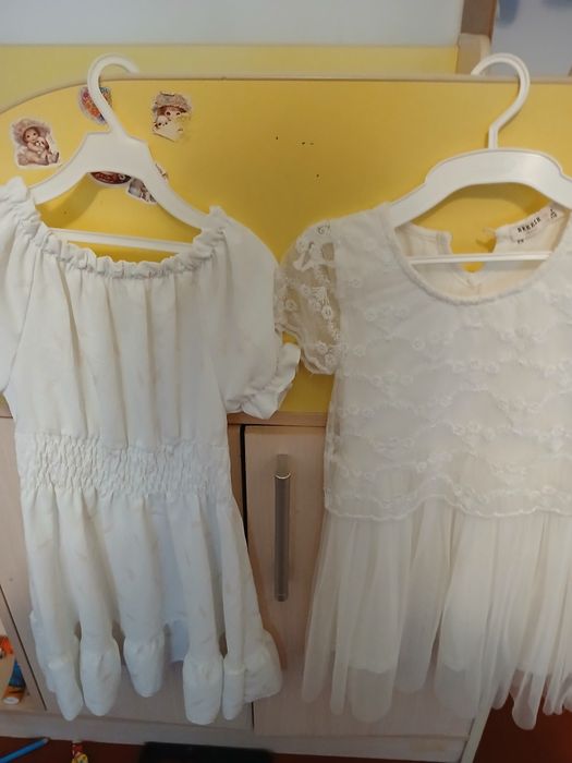 Білі платтячка святкові платтячка  розмір різний
