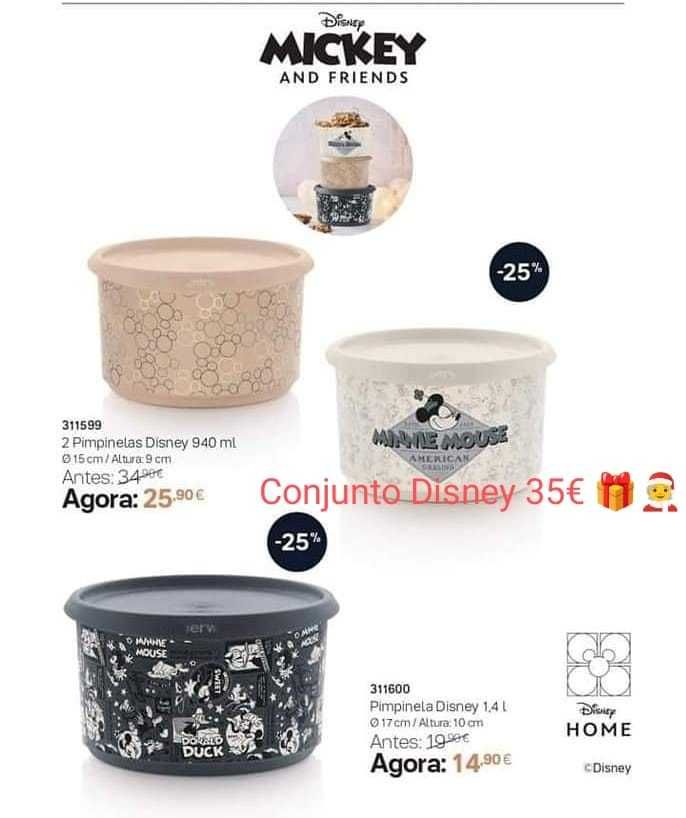 Conjunto Disney Tupperware