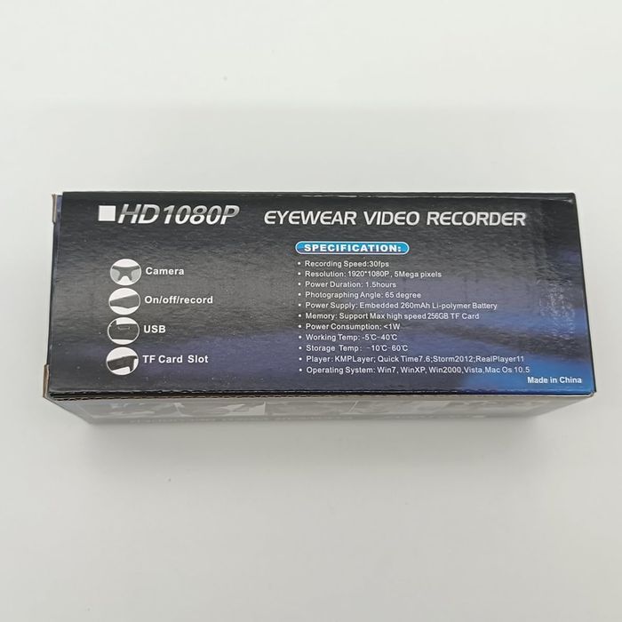 Окуляри з вбудованою камерою і мікрофоном 

Особливості:

-