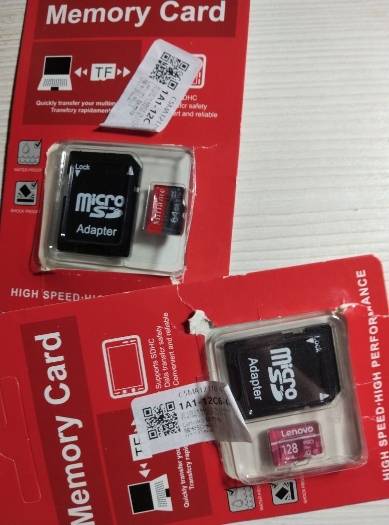 Карта памяти на128GB и 64GB и 1.0ТБ.