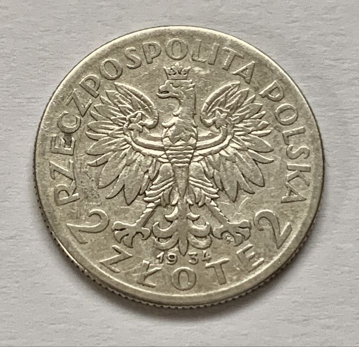 Польща 2 злотих 1933 та 1934рр Ядвіга срібло