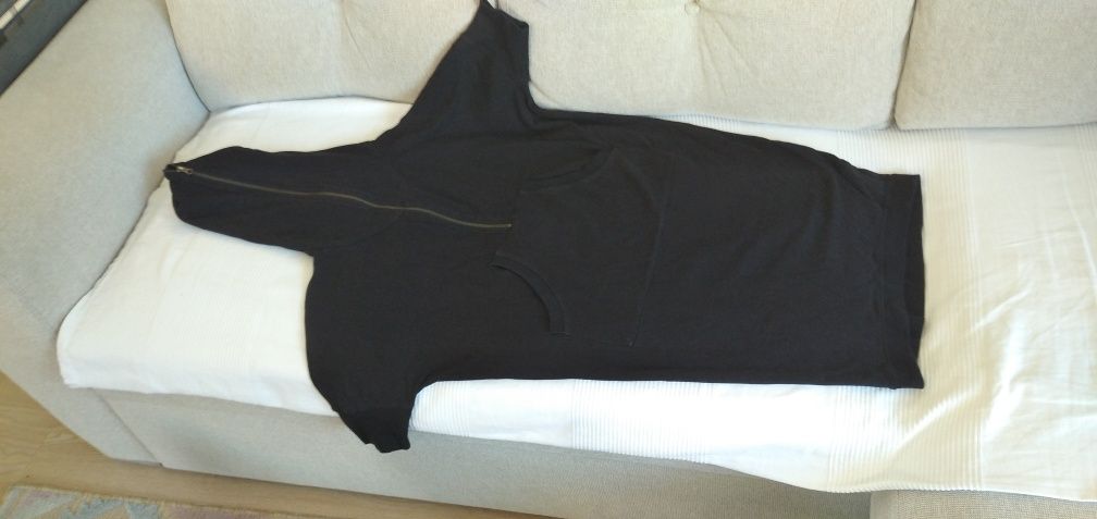 Sukienka dresowa By Insomnia S M L 36 38 40 czarna bawełniana bawełna