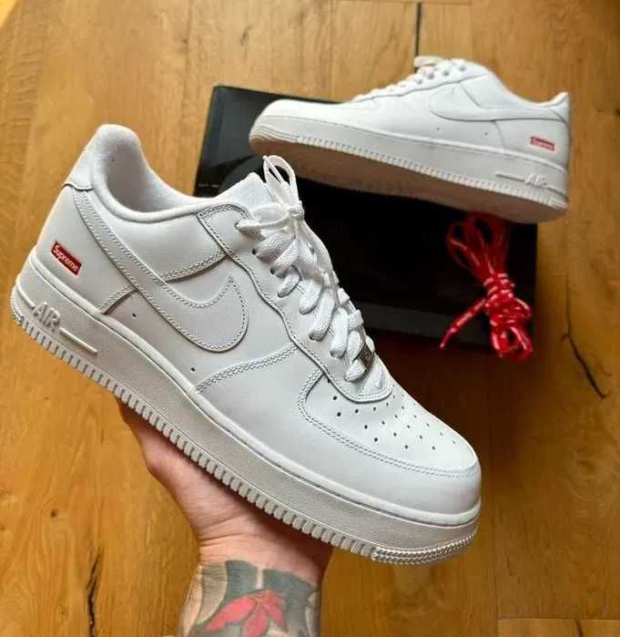 Buty meskie Mokasyny Nike_Air_Force_Supreme_White R.40