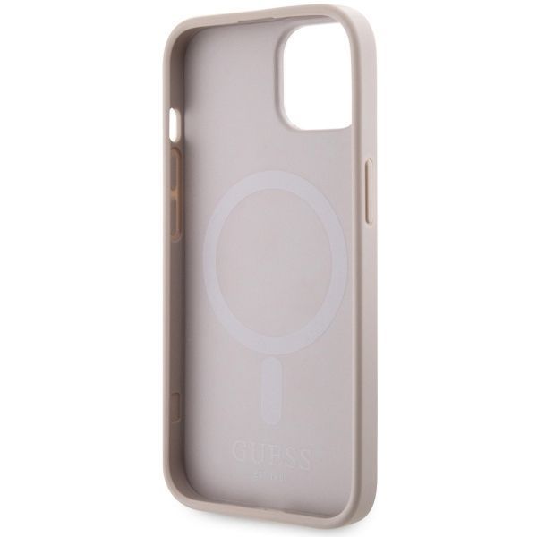 Etui Guess 4G Printed Stripes MagSafe dla iPhone 14 Plus / 15 Plus