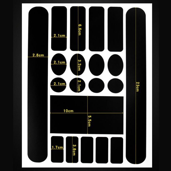 Наліпки наклейки на раму чёрные прозрачные карбон защитные велосипеда