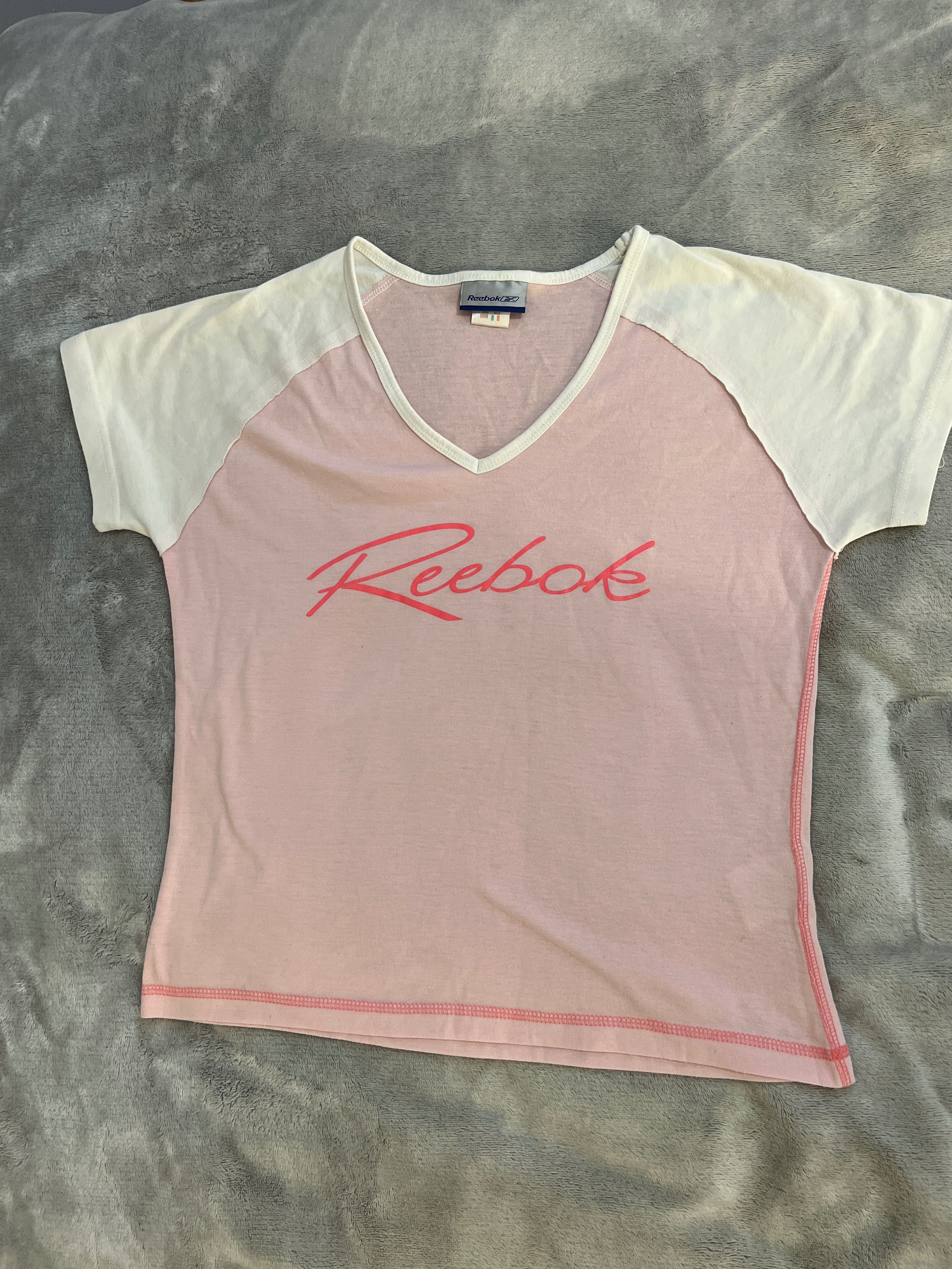 T-shirt / koszulka / bluzka z krótkim rękawem różowa - Reebok