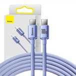 Kabel Usb-C Do Usb-C Baseus Crystal Shine,100W, 1.2M (Fioletowy)