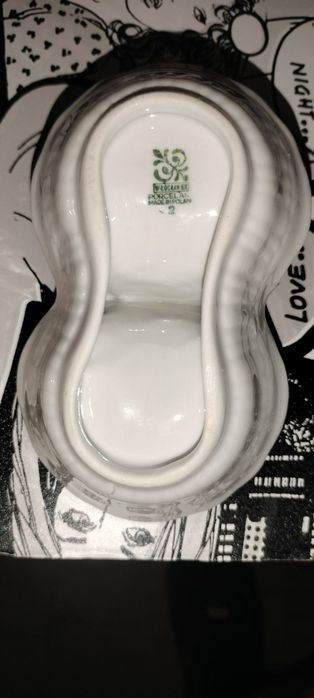 Przyprawnik dwojak, porcelana Włocławek, PRL.