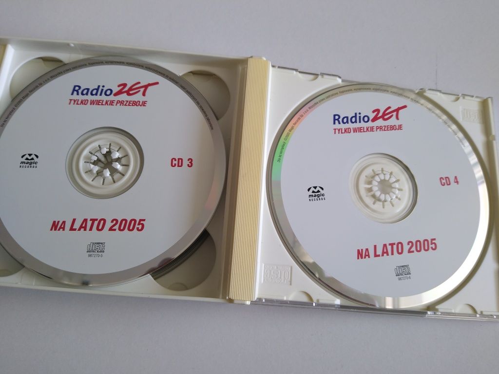 Płyta CD Radio Zet Tylko Wielkie Przeboje na lato 2005,  cztery płyty
