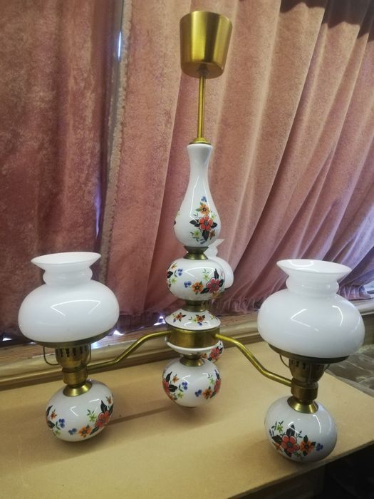 Żyrandol lampa sufitowa PRL vintage