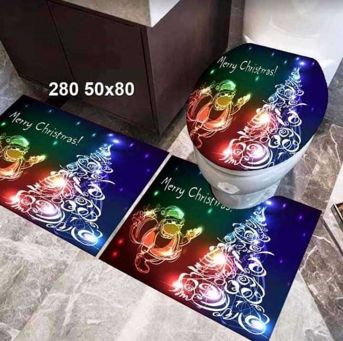 DYWANIKI świąteczne łazienkowe