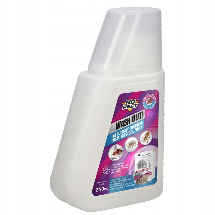 Preparat, środek na pluskwy i wszy. Płyn do pralki No Pest® 240 ml