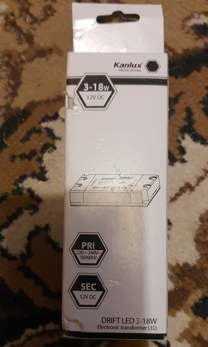 Блок питания Drift led 3-18w , ip20 ,kanlux 8550