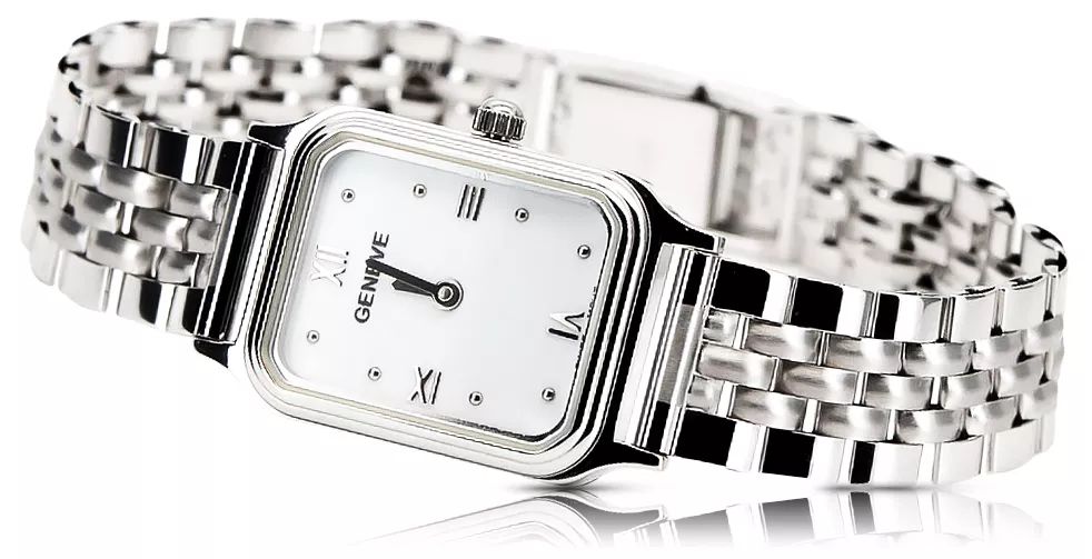 Damski zegarek z białego złota 14k Geneve lw023wdw&lbw008w Poznań