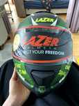 Kask motocyklowy integralny firmy Lazer Rafale Oni zielony