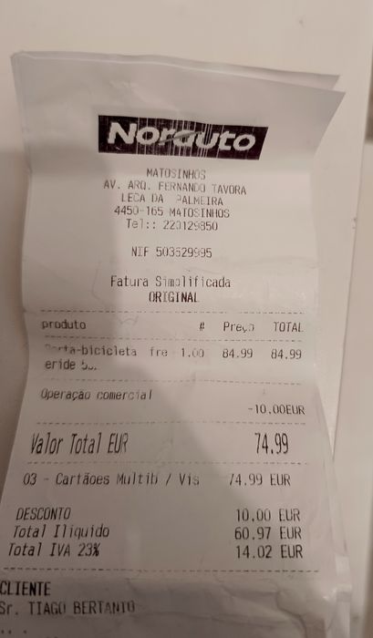 Suporte de Teto para Bicicleta Thule FreeRide 532 - NOVO (nunca usados