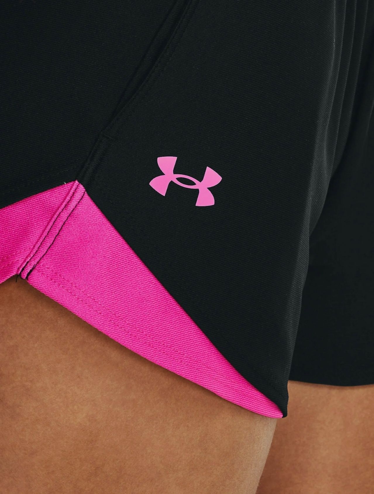 Spodenki damskie szorty fit fitness krótkie Under Armour USA
z różowym