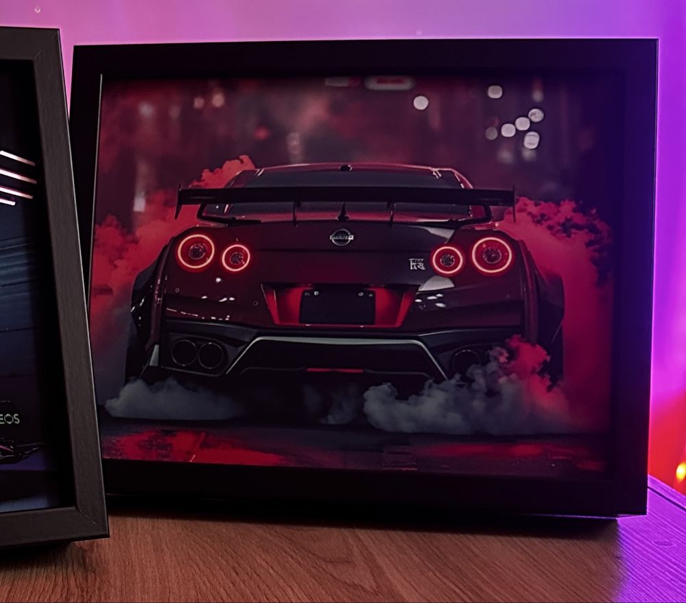 Obrazo-lampka GTR nissan mega efekt