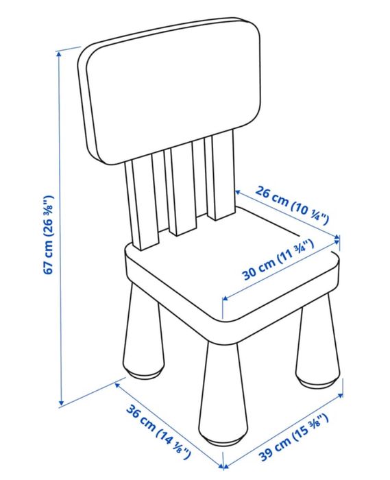 Krzesło dziecięce Mammut. Ikea