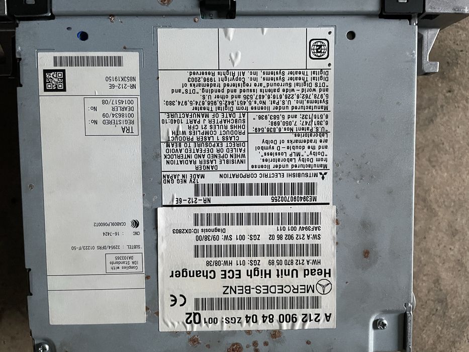 Radio Navi Mercedes E klasa w212 w207 coupe