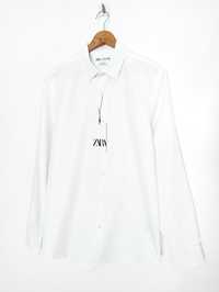Koszula męska z tkaniny strukturalnej o kroju Slim Fit | Zara Men | M