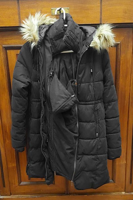 Kurtka ciążowa ze wstawką niemowlęcą na nosidło Bonprix rozmiar 34 / S