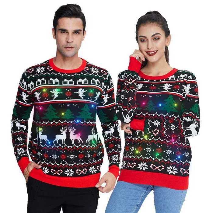 Nowy sweter/bluzka/sweterek/Boże narodzenie/święta/ LED ! XXL! 7261!