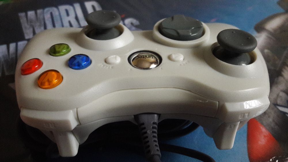 Xbox 360 Gamepad проводной, джойстик для ПК Windows белый