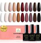 YSUVIN UV Lakier do paznokci Nude Brown 10 kolorów